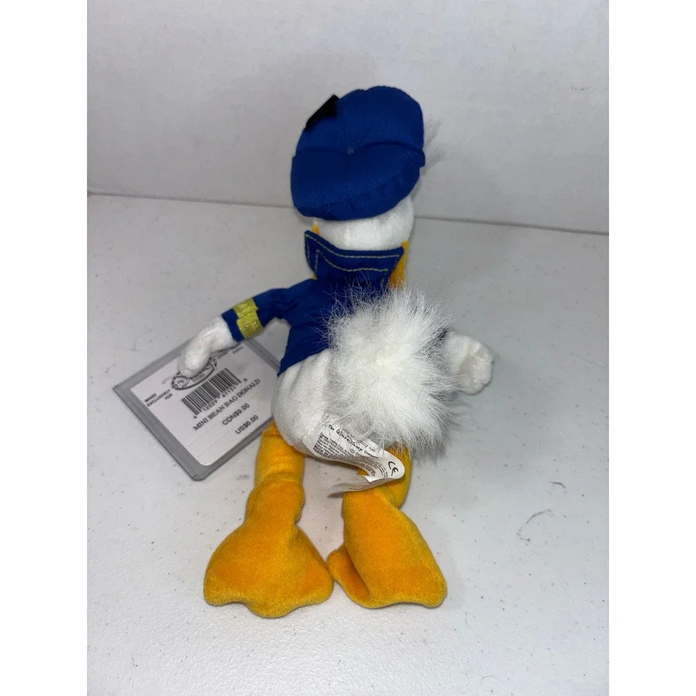 Disney Store Mini Bean Bag Donald Duck 8 Inch Plush Sailor Suit with Tags